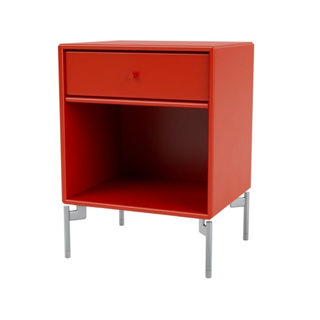 Montana dream sängbord rosehip 145, kromben
