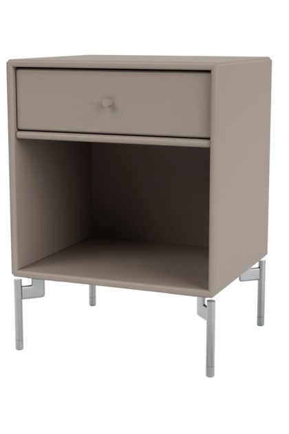 Montana dream sängbord truffle 141, kromben