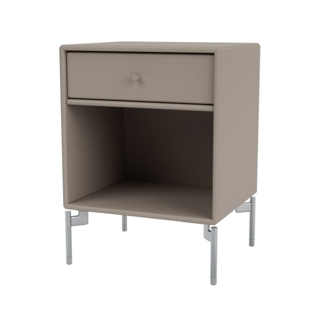 Montana dream sängbord truffle 141, kromben