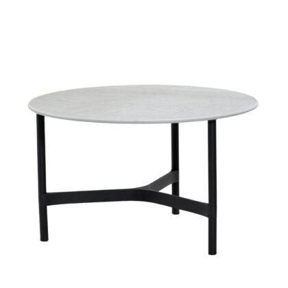 Cane-line twist soffbord medium Ø70 cm fossil grey-lava grey