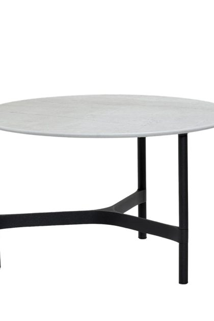 Cane-line twist soffbord medium Ø70 cm fossil grey-lava grey
