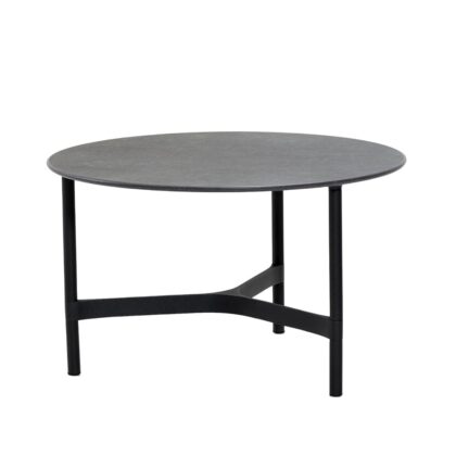 Cane-line twist soffbord medium Ø70 cm fossil black-lava grey