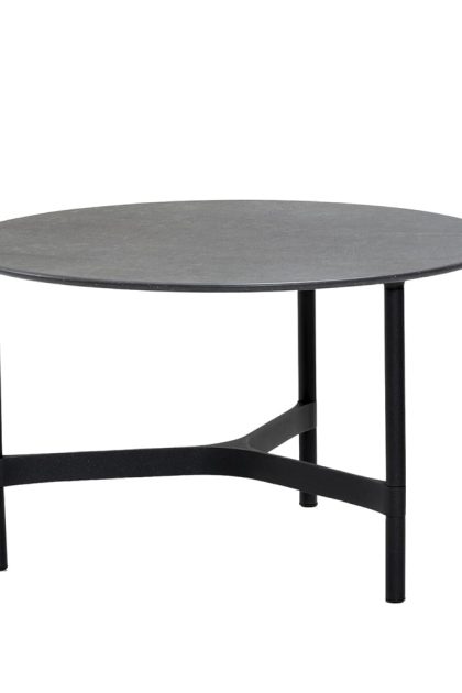 Cane-line twist soffbord medium Ø70 cm fossil black-lava grey