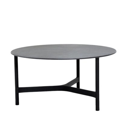 Cane-line twist soffbord large Ø90 cm fossil black-lava grey