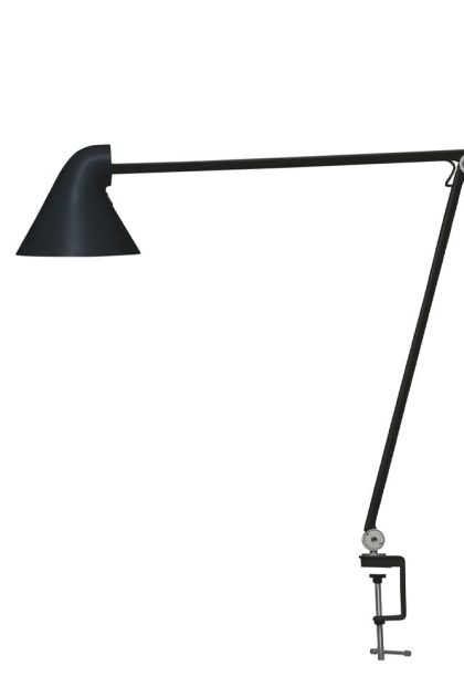Louis poulsen njp skrivbordslampa svart, klämma, 2700k