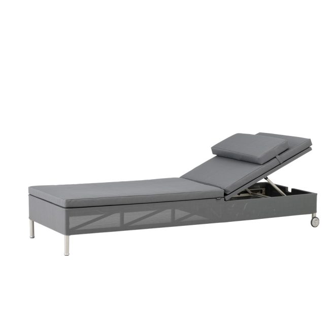 Cane-line rest solsäng cane-line natté grey, enkel
