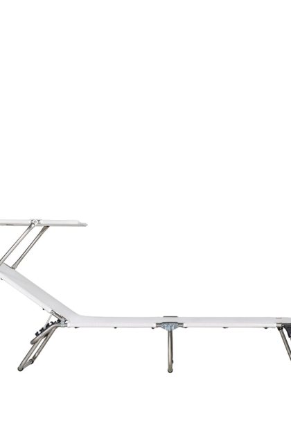 Fiam amigo top solsäng textaline white-aluminium-sunroof