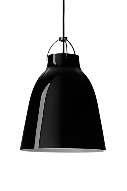 Fritz hansen caravaggio 2 pendel svart-svart textilsladd
