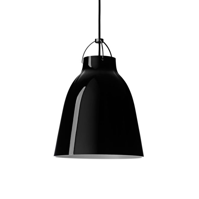 Fritz hansen caravaggio 2 pendel svart-svart textilsladd