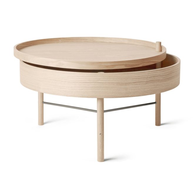 Audo Copenhagen Turning bord naturlik ek-krom