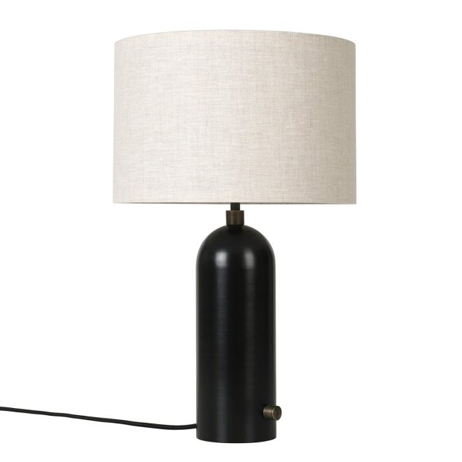 Gubi gravity s bordslampa svart-canvas