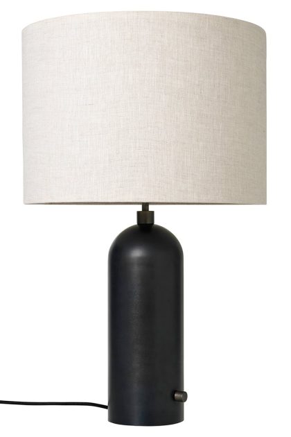 Gubi gravity l bordslampa svart-canvas