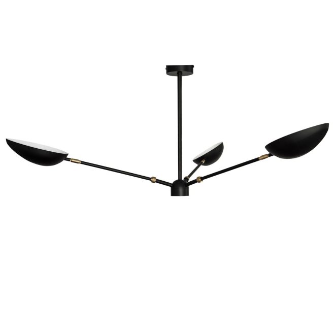 Watt & veke spoon takpendel matt svart, mässing