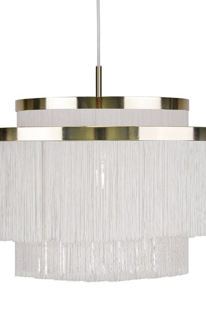 Globen lighting frans taklampa vit, mässing