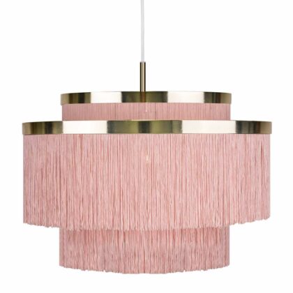 Globen lighting frans taklampa rosa, mässing