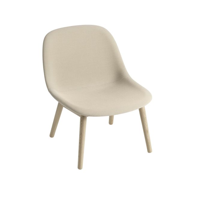 Muuto fiber lounge stol med ekben steelcut trio 236