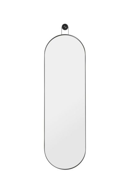 Ferm living poise oval spegel svart