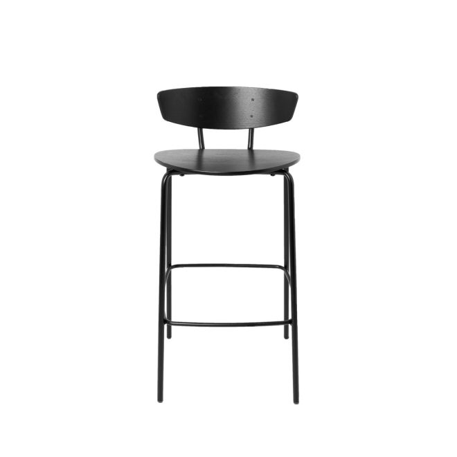Ferm living herman barstol låg svart