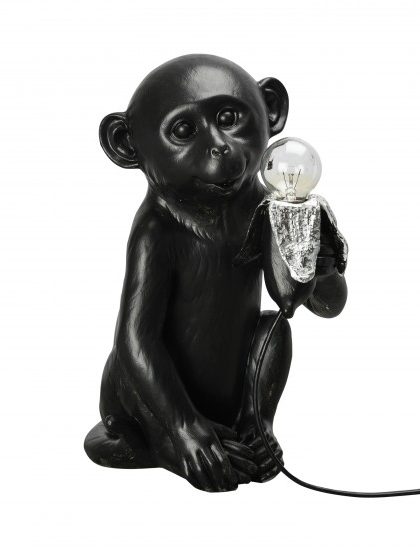 Byon banana monkey bordslampa svart