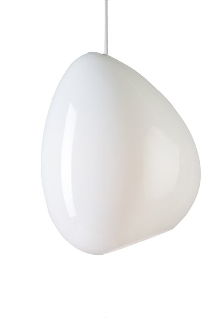 Belid ocean taklampa opalglas vit textilsladd