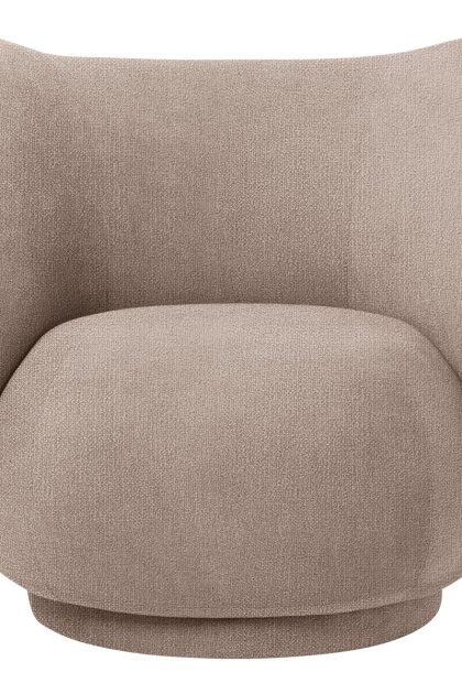 Ferm living rico lounge chair bouclé sand