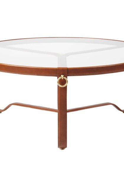 Gubi adnet soffbord Ø100 cm tan