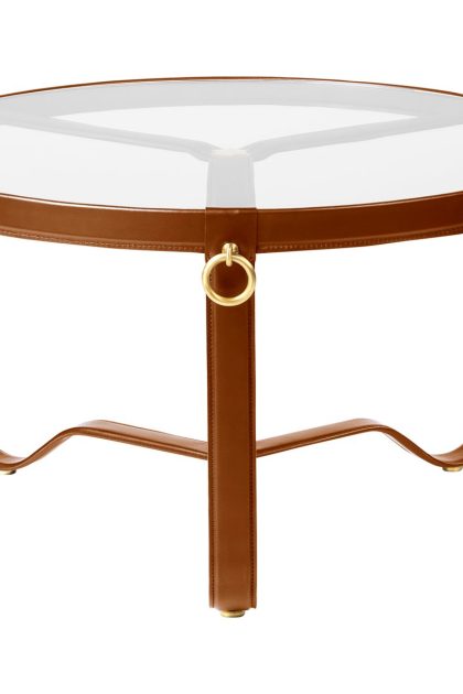 Gubi adnet soffbord Ø70 cm tan