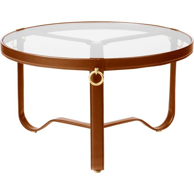 Gubi adnet soffbord Ø70 cm tan