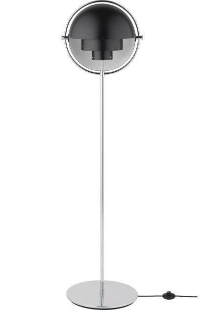 Gubi multi-lite golvlampa krom-svart