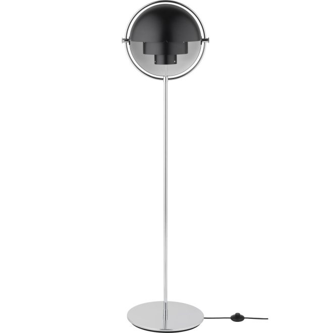 Gubi multi-lite golvlampa krom-svart