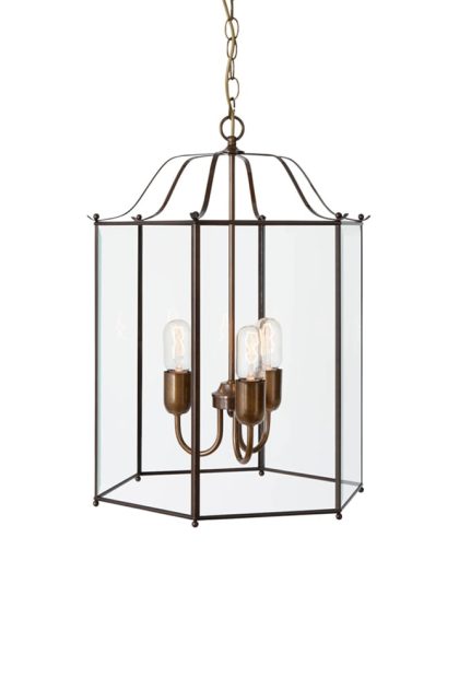 Konsthantverk glimminge 3 pendel Ø32 cm oxiderad mässing