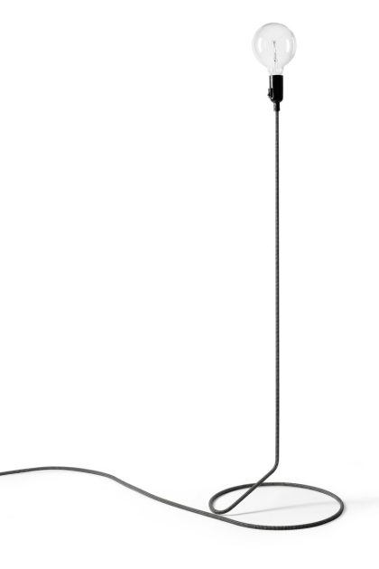 Design house stockholm cord lamp svart-vit