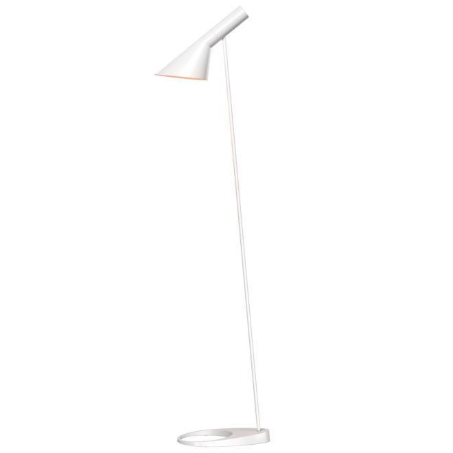 Louis poulsen aj golvlampa vit