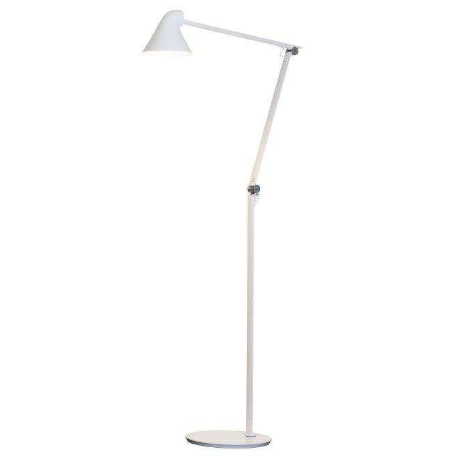 Louis poulsen njp golvlampa vit