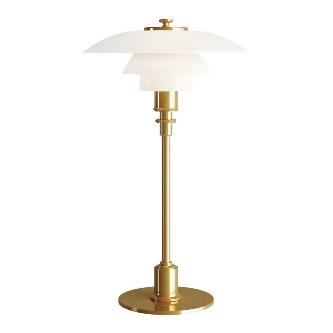 Louis poulsen ph 2/1 bordslampa mässing