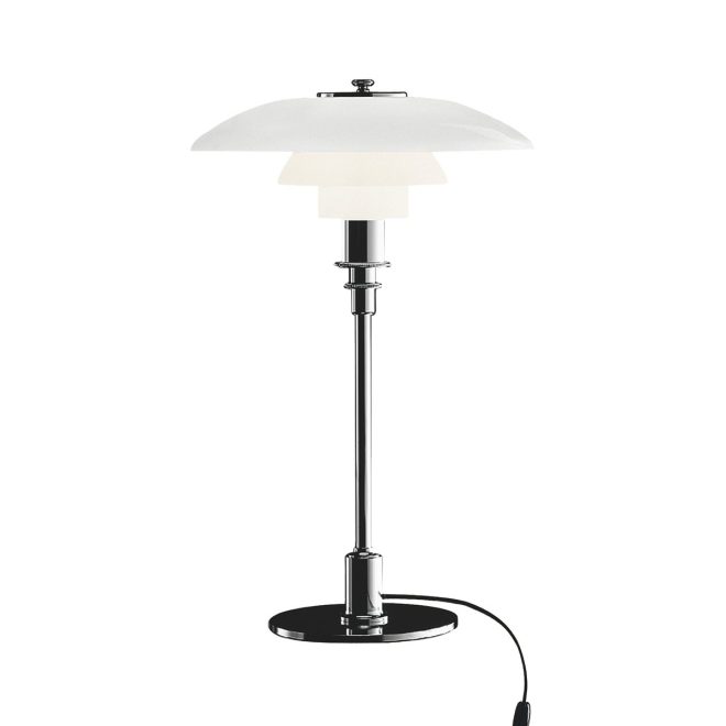 Louis poulsen ph 3/2 bordslampa krom
