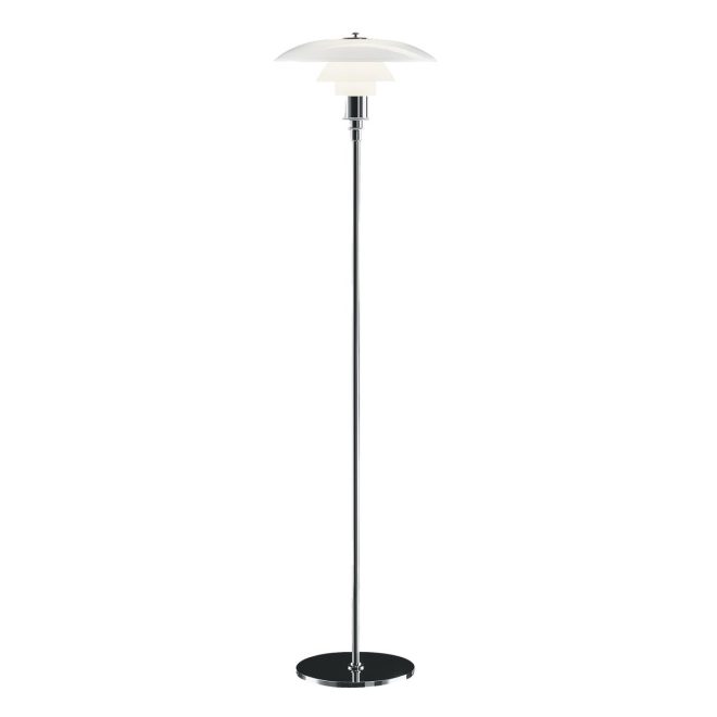 Louis poulsen ph 3½-2½ golvlampa krom