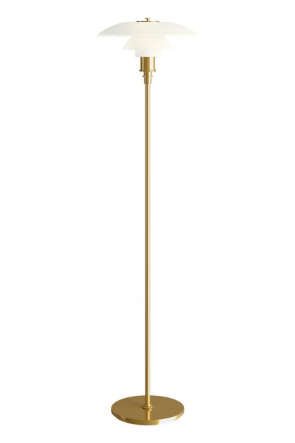 Louis poulsen ph 3½-2½ golvlampa mässing