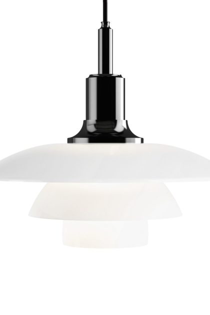 Louis poulsen ph 3½-3 opalglas pendel svart