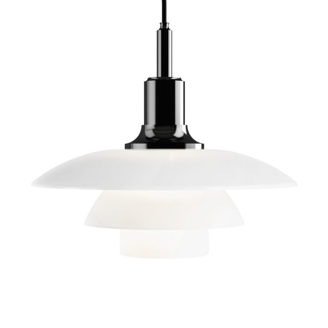 Louis poulsen ph 3½-3 opalglas pendel svart