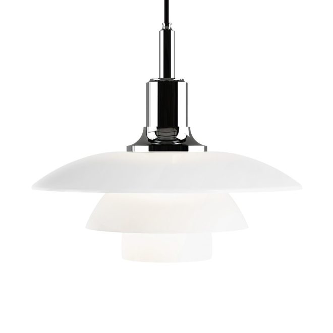 Louis poulsen ph 3½-3 opalglas pendel krom