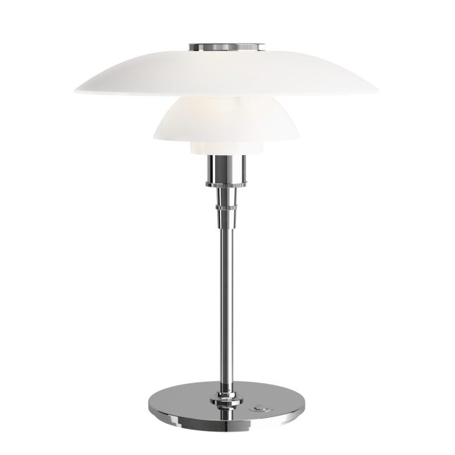Louis poulsen ph 4½-3½ bordslampa krom
