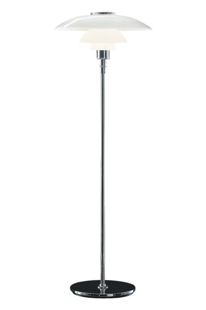 Louis poulsen ph 4½-3½ golvlampa krom