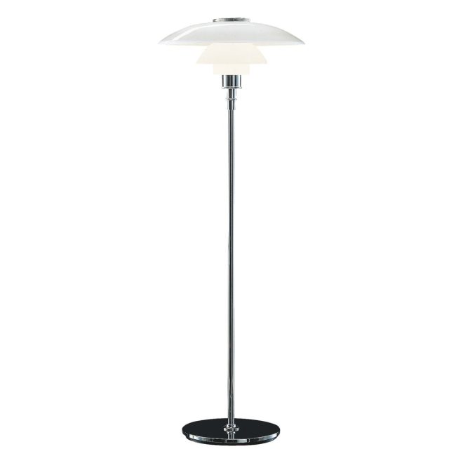 Louis poulsen ph 4½-3½ golvlampa krom
