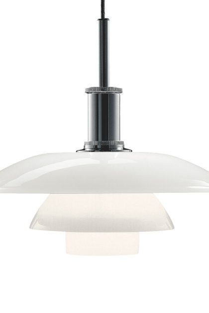 Louis poulsen ph 4½-4 opalglas pendel krom