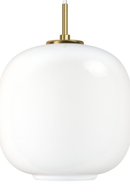 Louis poulsen vl45 radiohuspendel Ø25 cm brass-white opal glass