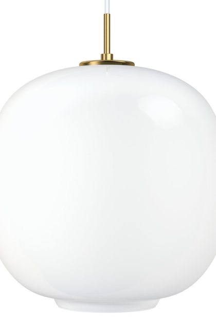 Louis poulsen vl45 radiohuspendel Ø37 cm brass-white opal glass