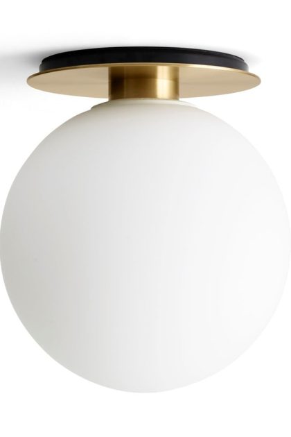 Audo copenhagen tr tak/vägglampa mässing matt opalglas