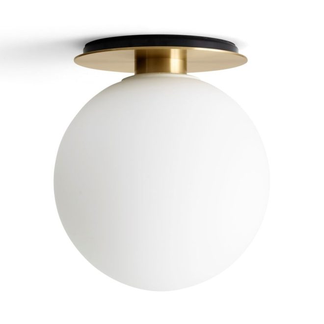 Audo copenhagen tr tak/vägglampa mässing matt opalglas