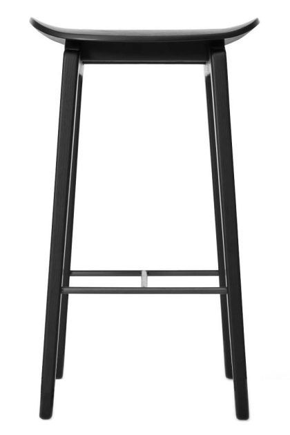 Norr11 ny11 barstol 65 cm svartbetsad ek